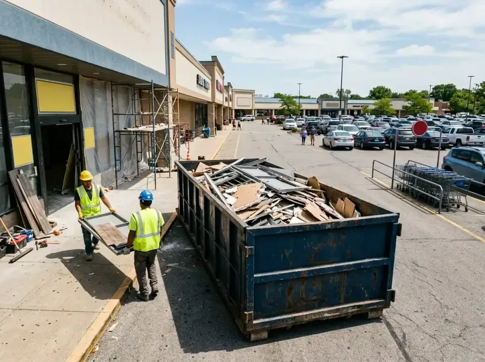 retail-store-renovation-debris-003 — frequently asked questions, Roll-off Dumpster Rentals in Highlands Ranch, CO